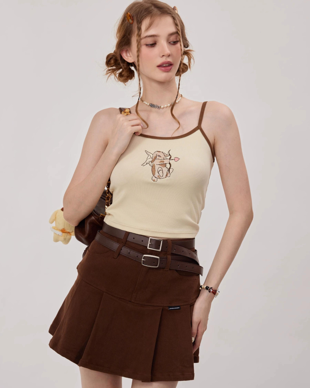 Retro Cupid Rabbit Camisole