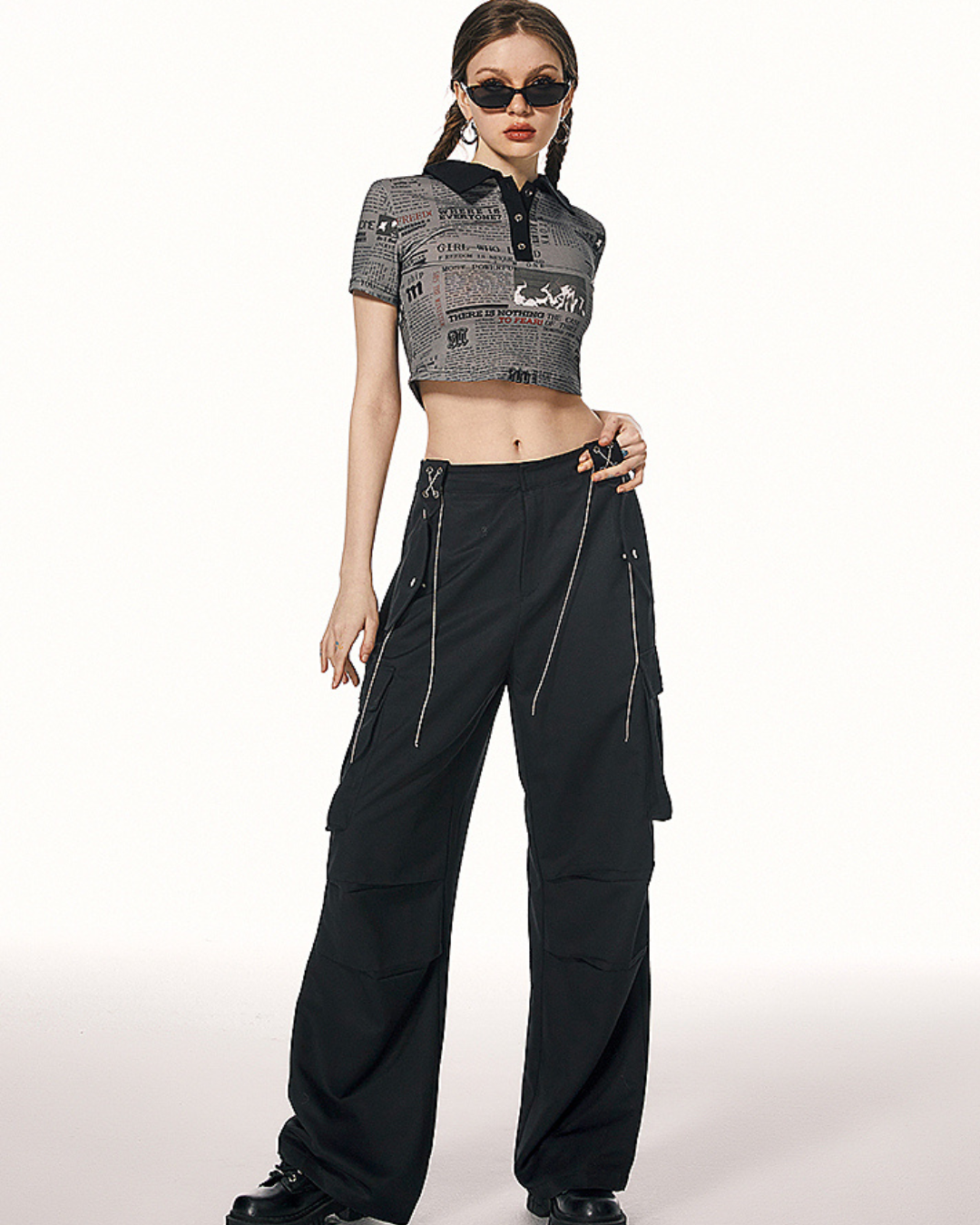 Wide Leg Cargo Pants