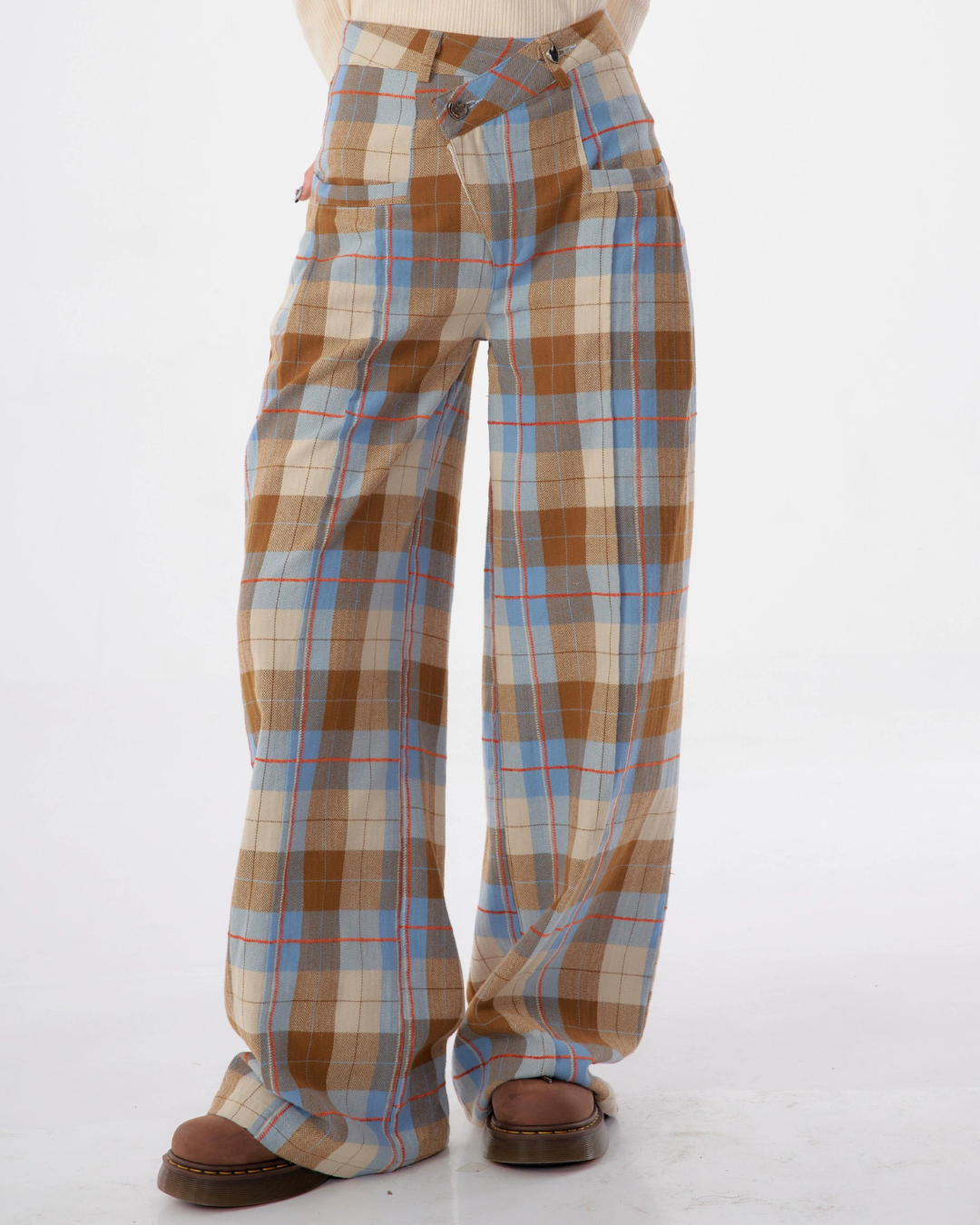 Plaid Casual Pants