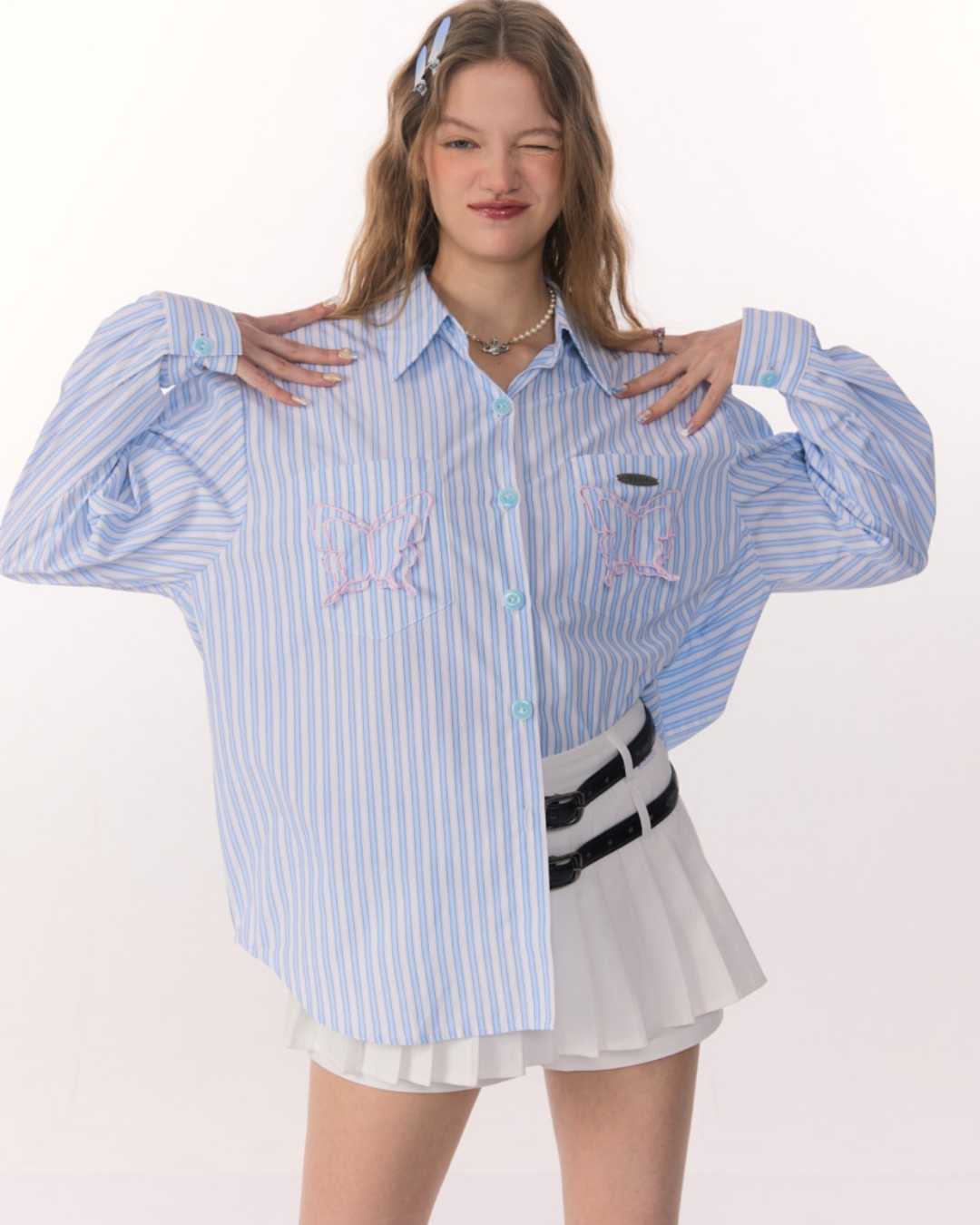 Butterfly Stripe Shirt