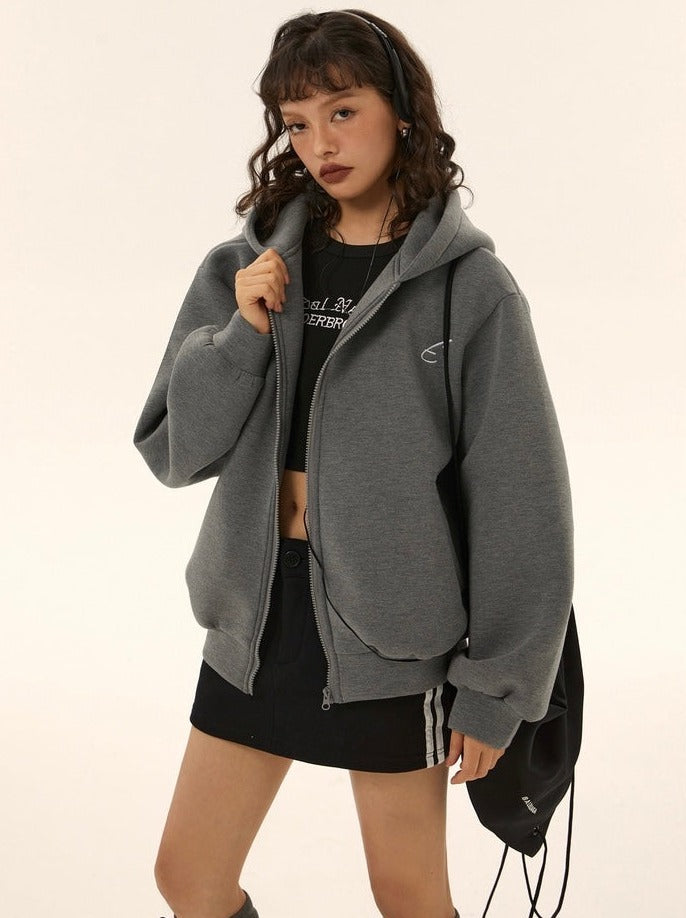 Volume Zip Hoodie