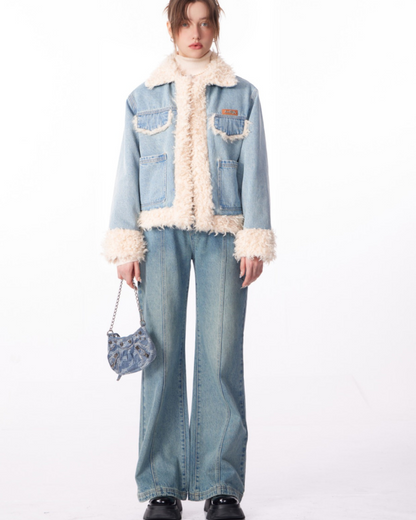 Thick Cotton Denim Coat