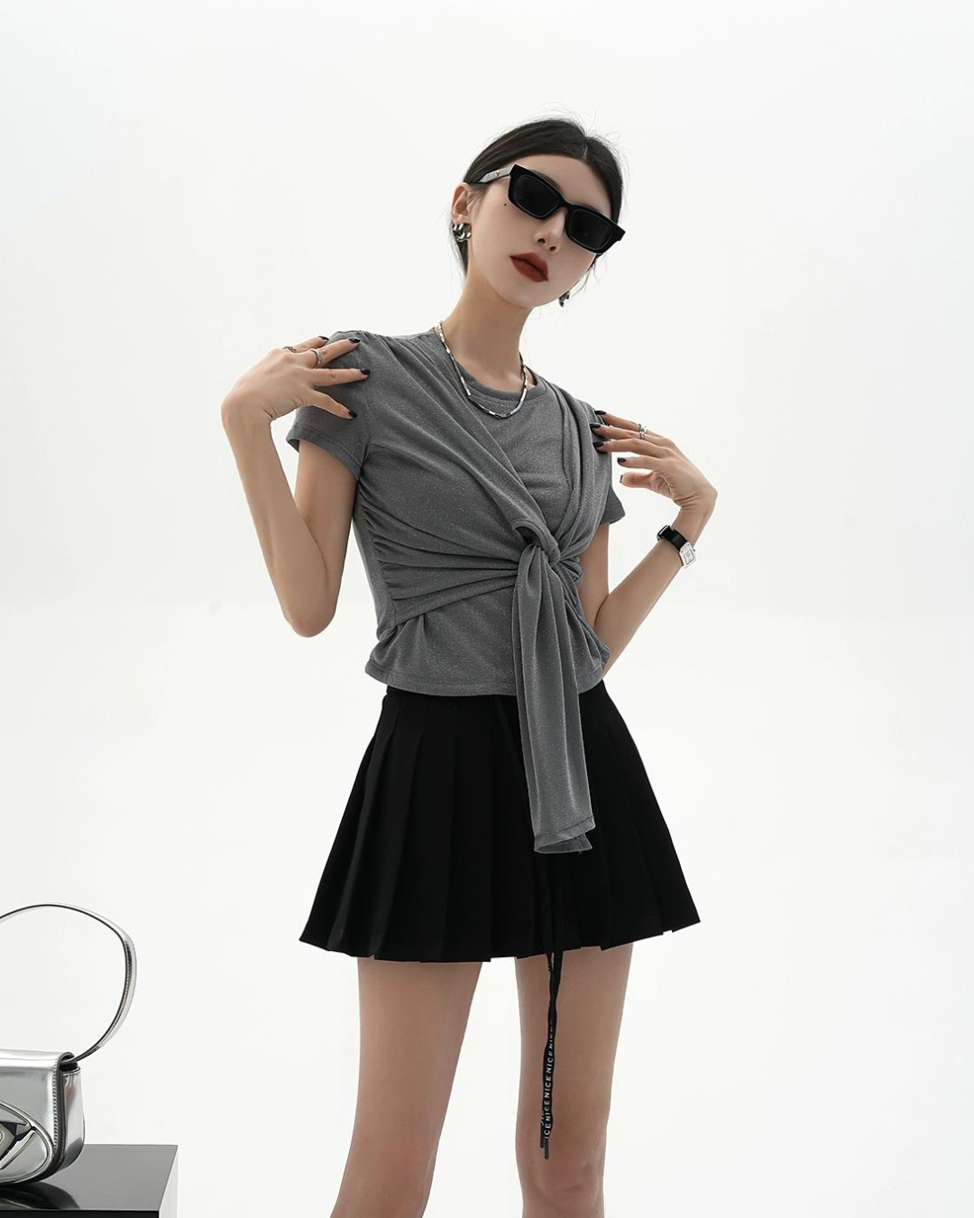 Asymmetrical Design T-Shirt