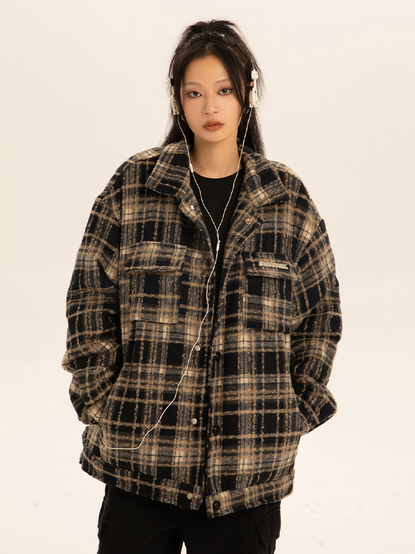 Big size vintage shirt jacket