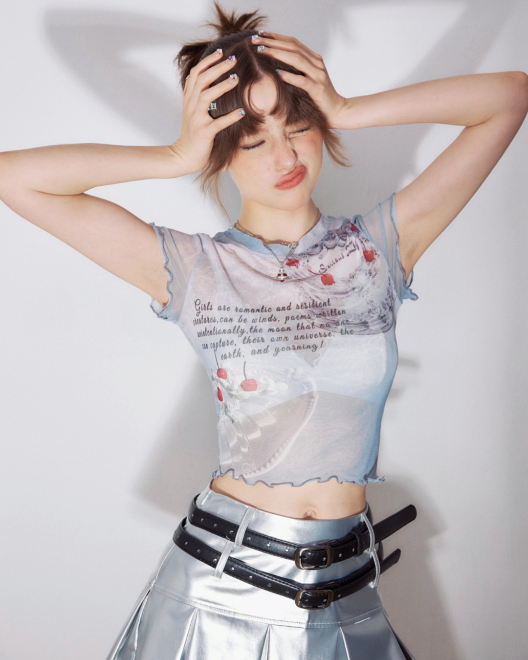 Sweets See-Through Cropped Tops