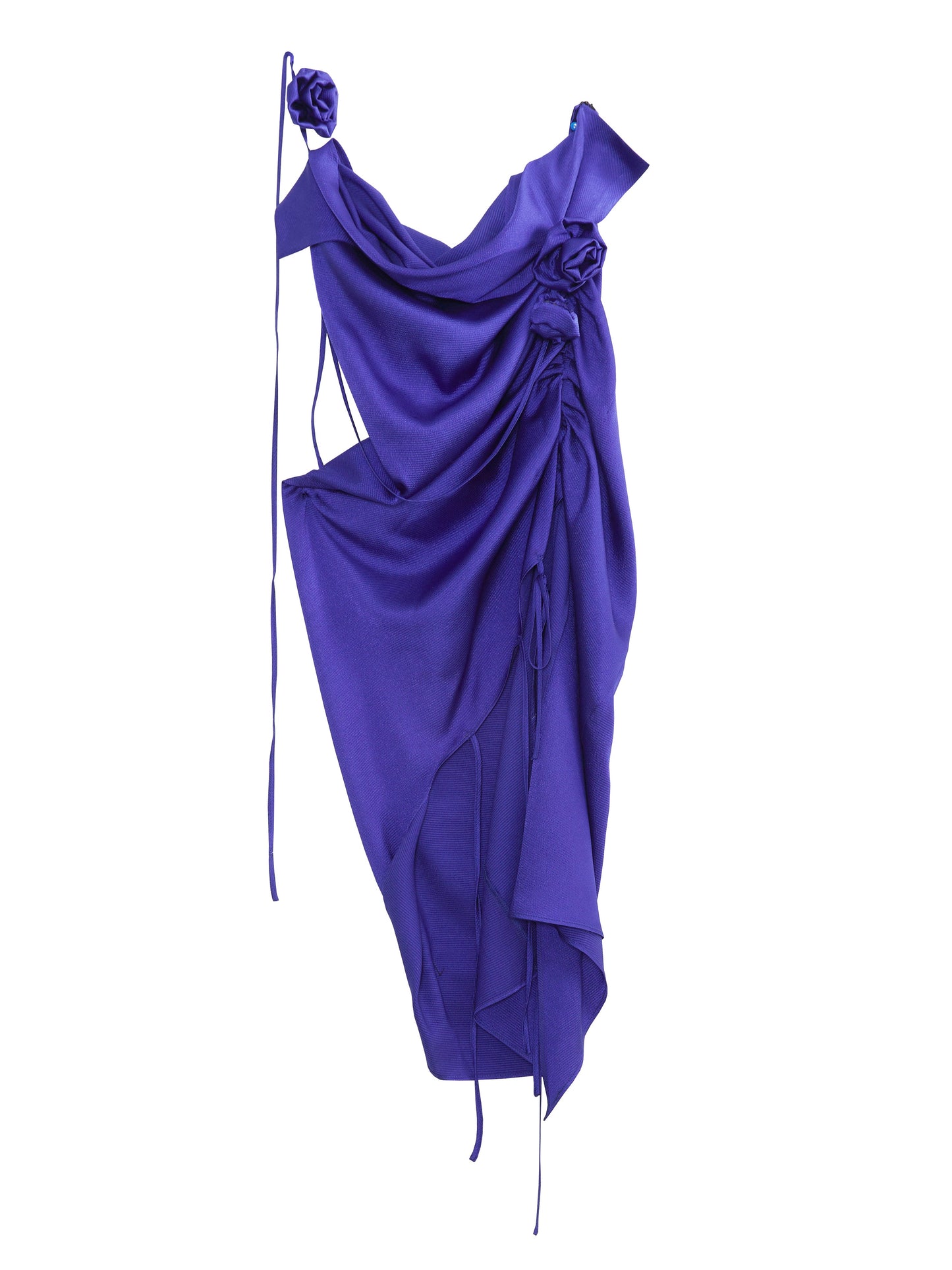 Rosenmotivriemen Halfterhalter blaues Kleid Kleid