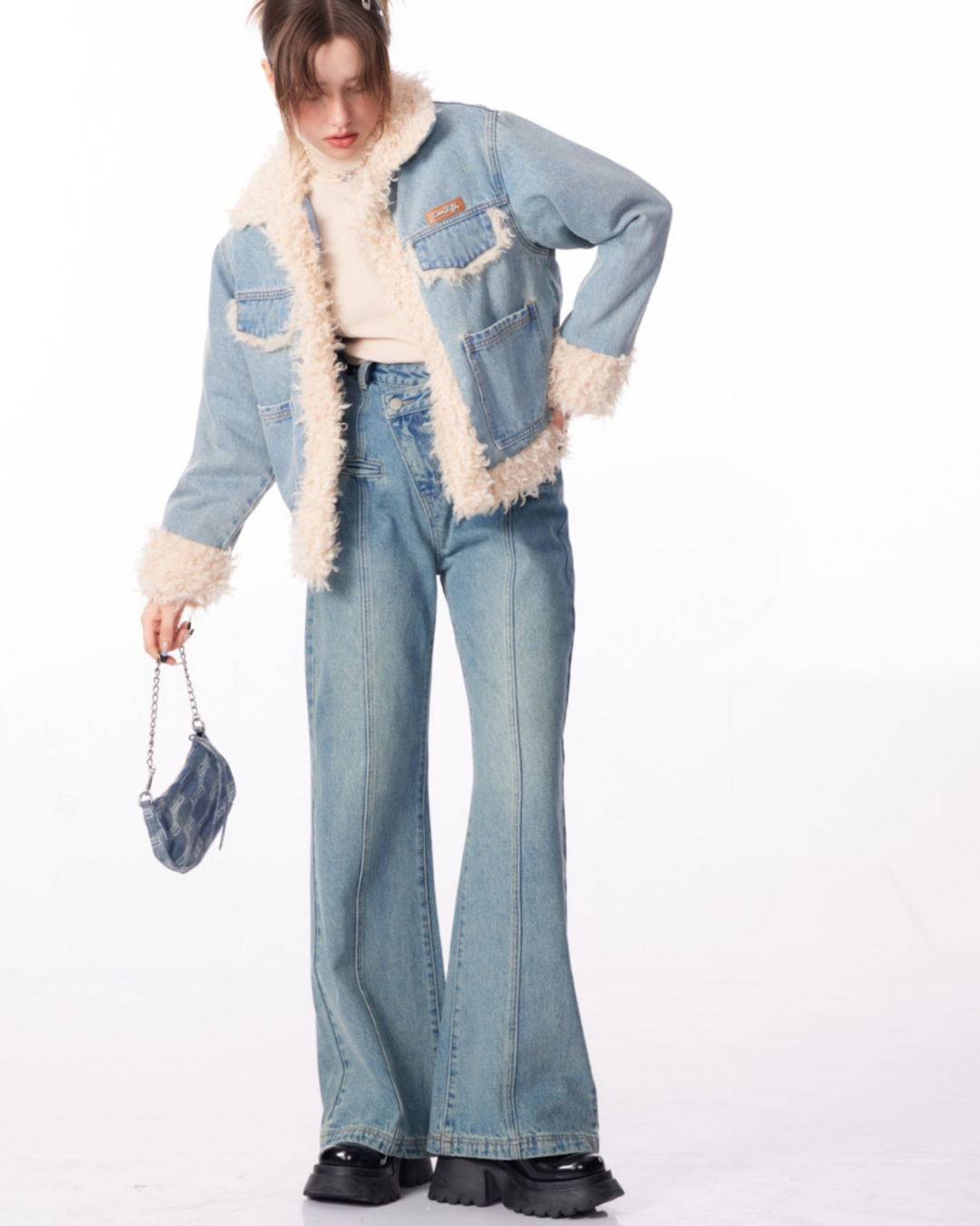 Thick Cotton Denim Coat