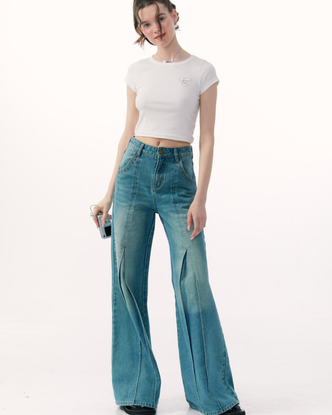 Wide Leg Slim Jeans