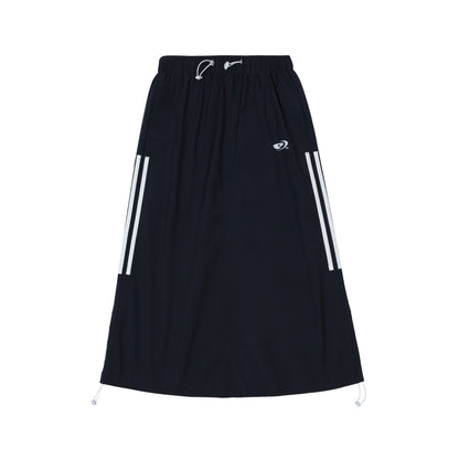 Side Gather Sporty Long Skirt
