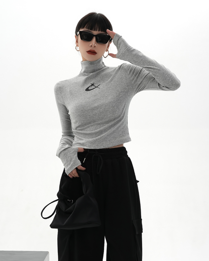 Street Turtleneck Tight Top