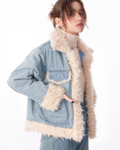 Thick Cotton Denim Coat