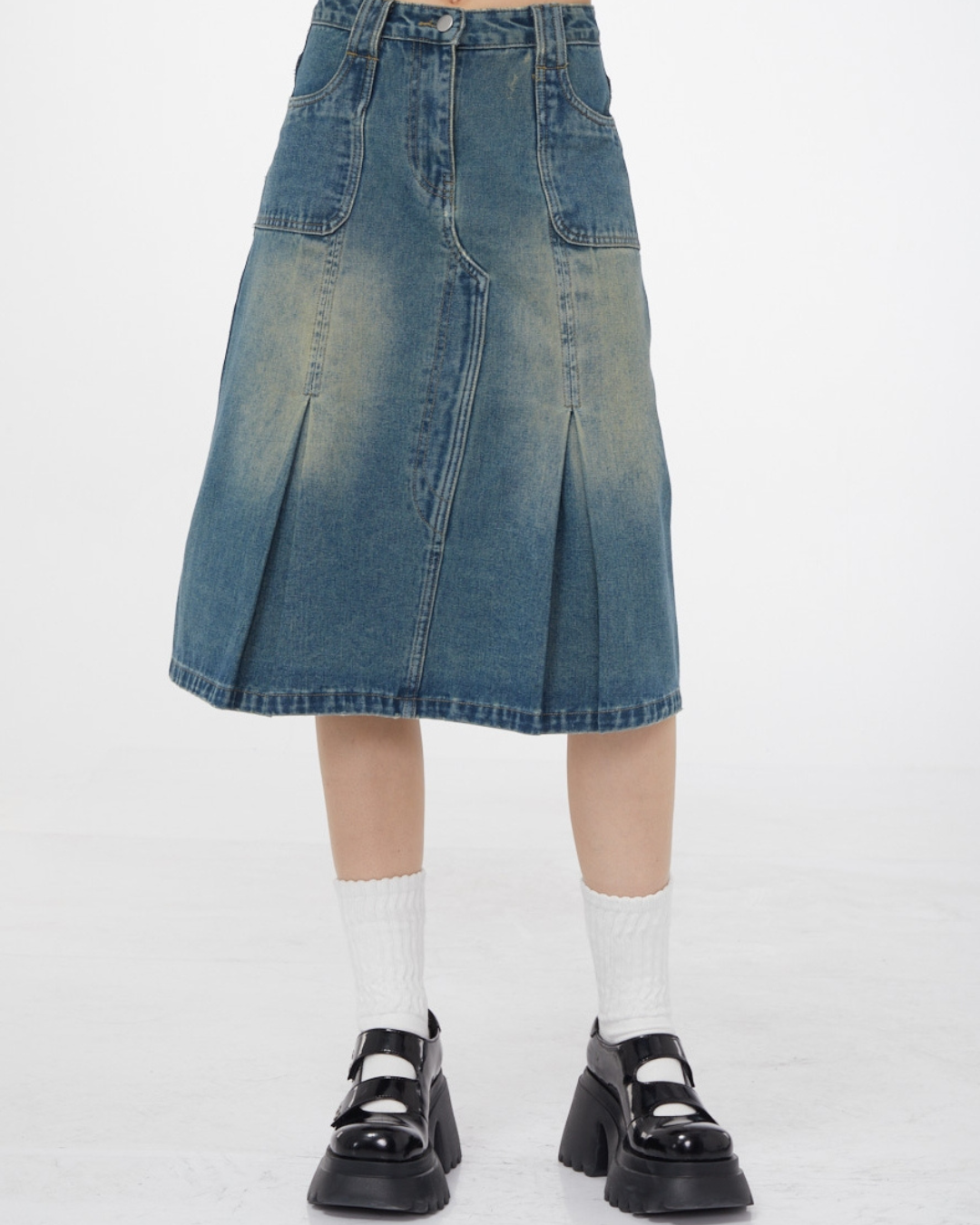 Retro Denim Skirt