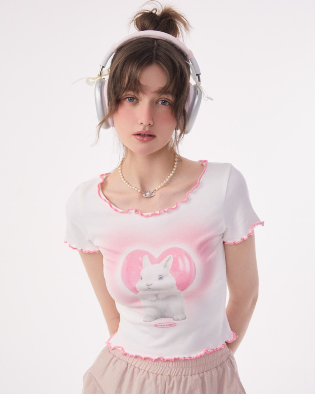 Girl Love Rabbit Short Tops