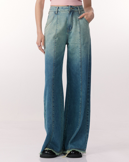 Gradient Denim Pants