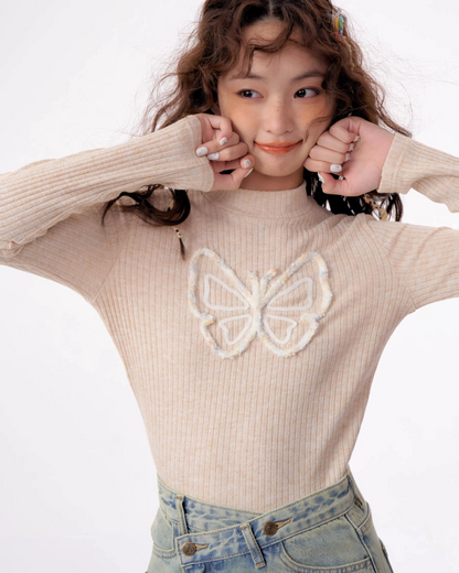 Butterfly Half Turtleneck Slim Knit