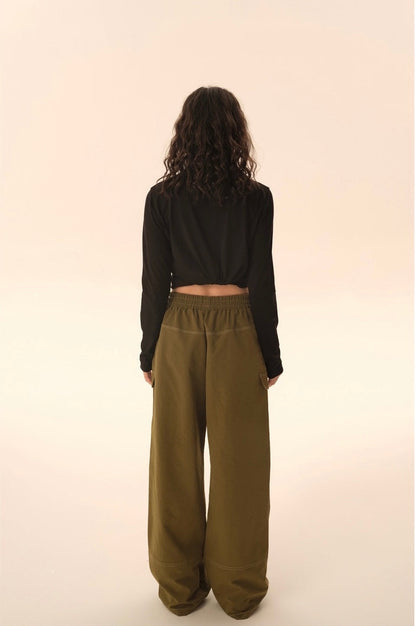 Loose Straight Cargo Pants