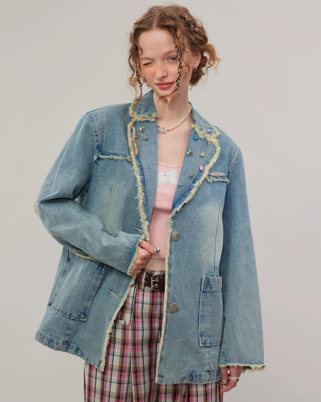 Diamond Casual Denim Jacket