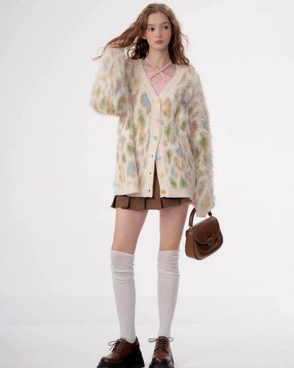 Animal Fluffy Cardigan