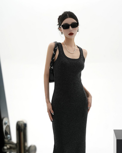 Long Tank Top Knit Dress