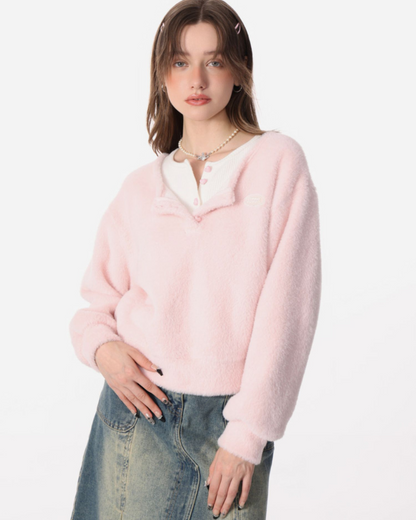 Solid Milk Fufu Sweater