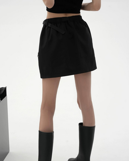 Casual Hip Trapezoidal Skirt