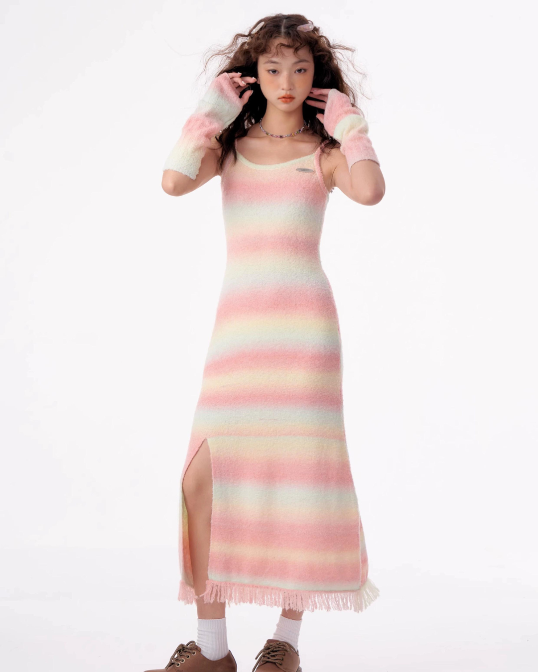 Rainbow Slim Fit Dress