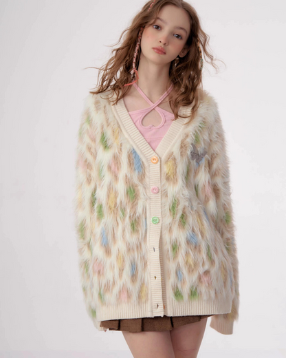 Animal Fluffy Cardigan