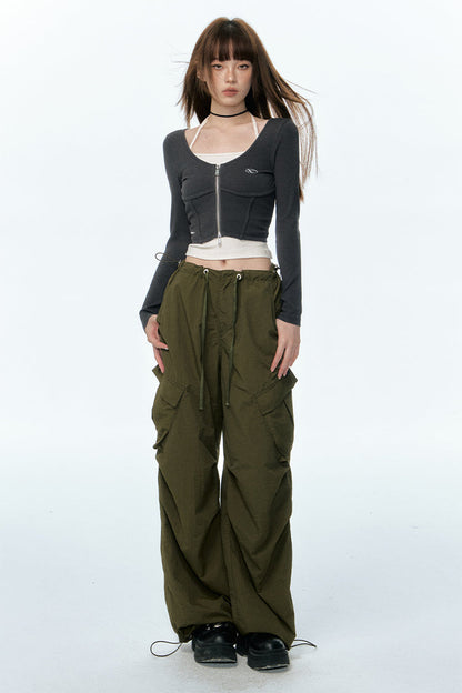 Casual loose wide pants