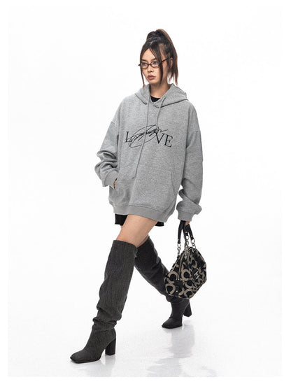 Off-shoulder Street Casual Hoodie