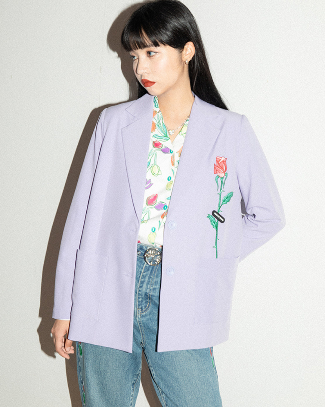 Rose Embroidered Jacket