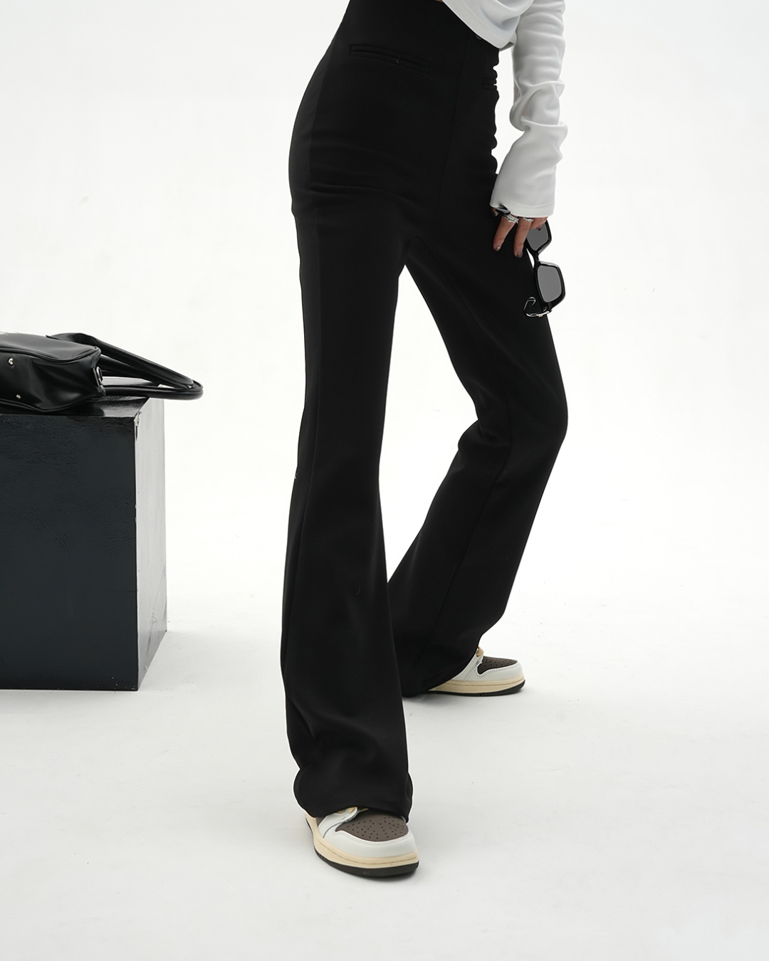 Stretch Flared Pants
