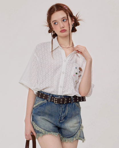 French Girly Diamond Shirt