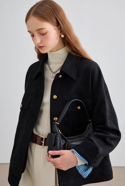 Suede Retro Medium Jacket