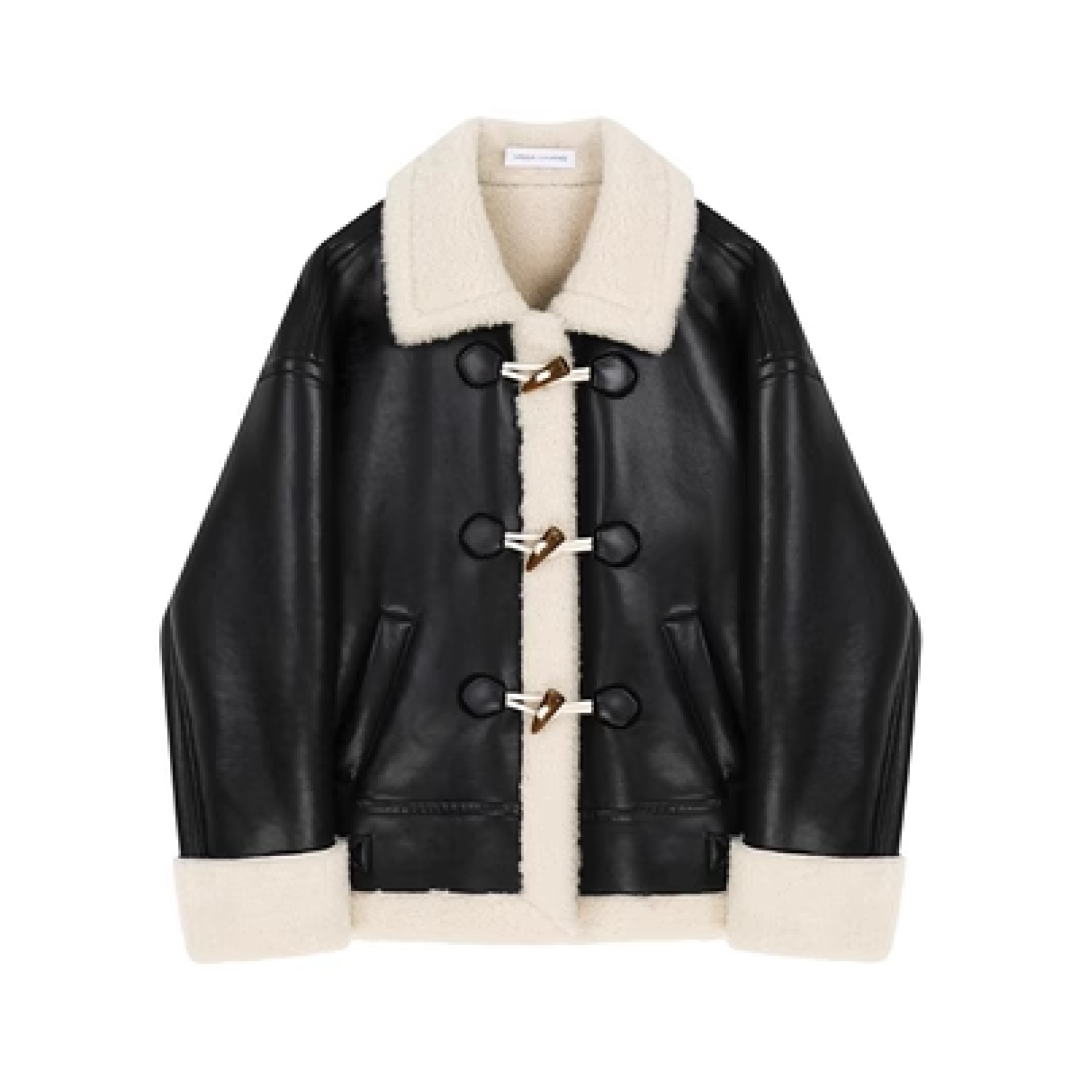 Boa Leather Short Jacket