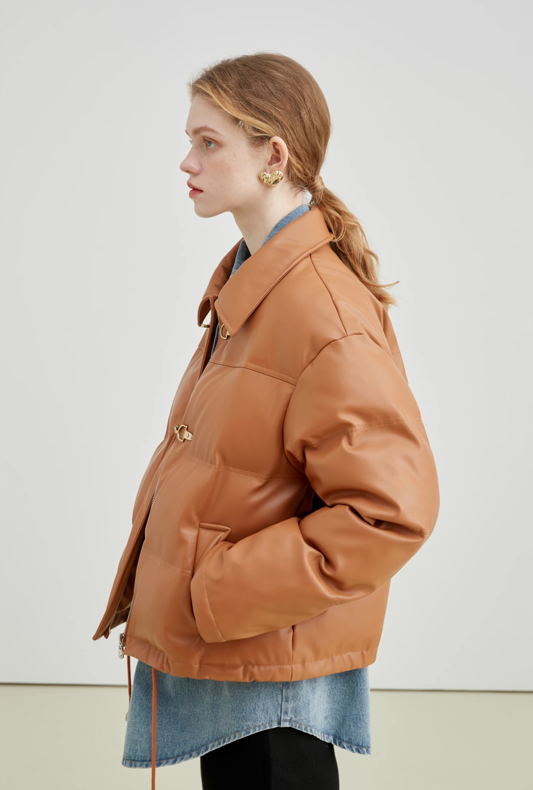 Short White Duck Down Jacket