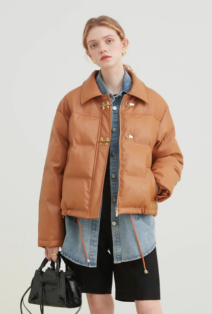 Short White Duck Down Jacket