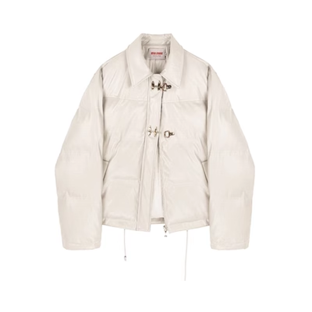 Short White Duck Down Jacket