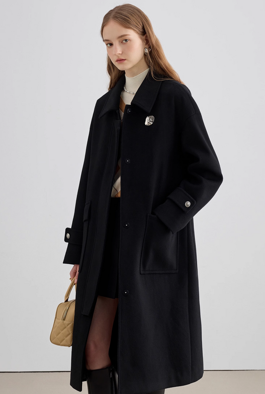 French black long coat