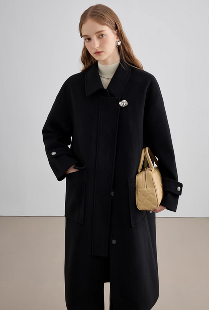 French black long coat