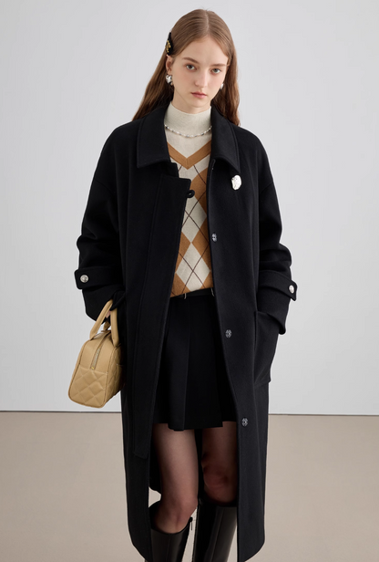 French black long coat