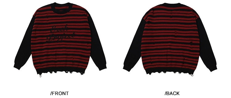 Bicolor Stripe Knit