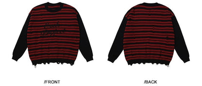 Bicolor Stripe Knit