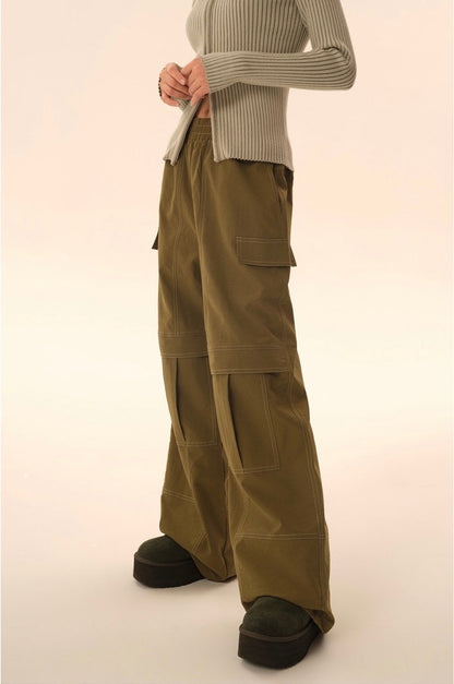 Loose Straight Cargo Pants