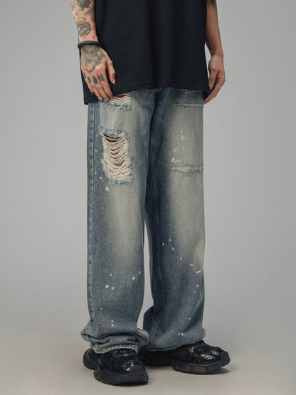 American Retro Washed Distressed Jeans