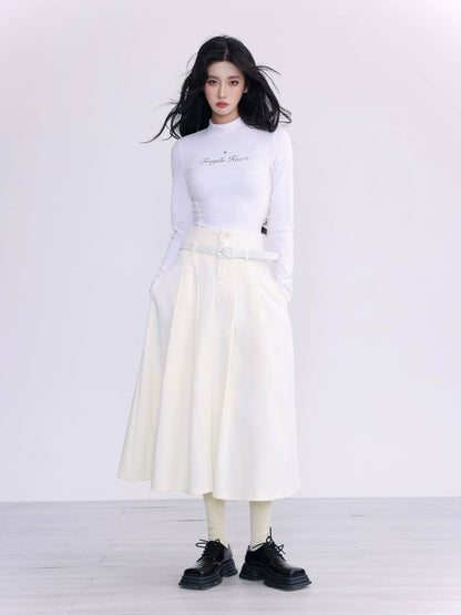 American A-line long skirt