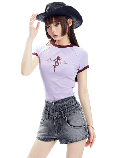 American Round Neck Slim Fit T-shirt