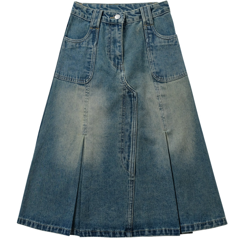 Retro Denim Skirt