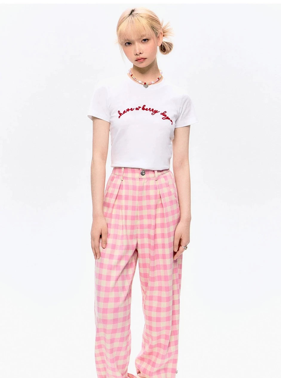 WhyBerry plaid pants