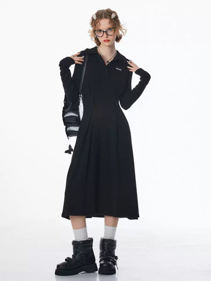 American Polo Neck Thick Knit Dress