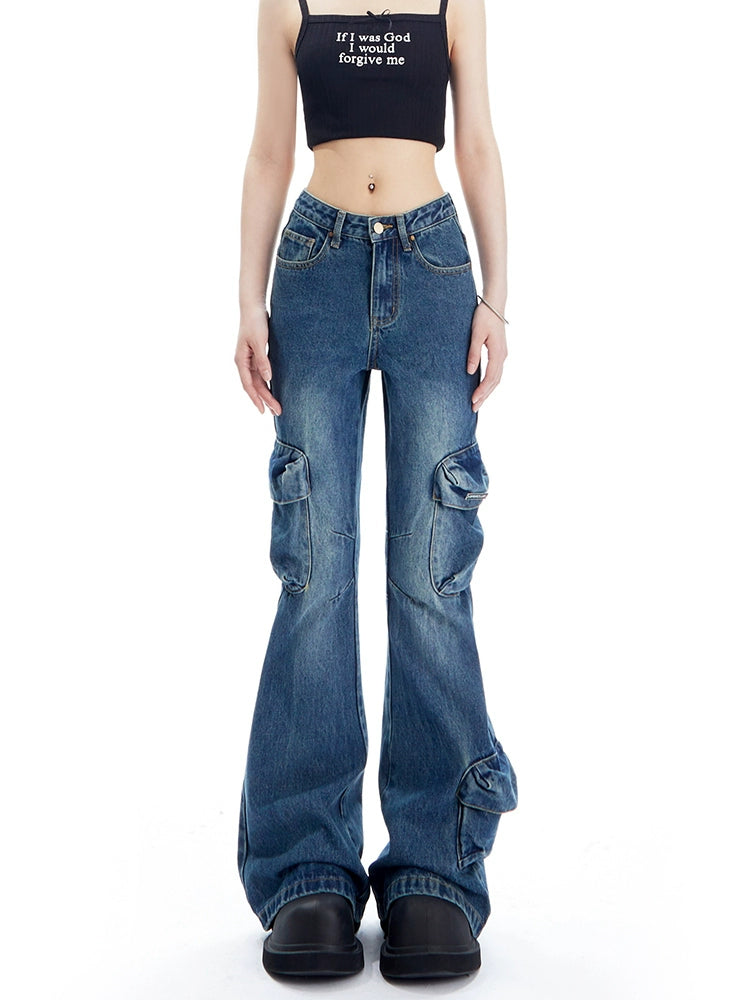 American Washed Flare Jeans